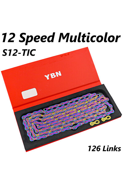 Choice 12 S Multicolor YBN 10/11/12 Speed Bicycle Chain SLA H11-TIG Gold Tita...