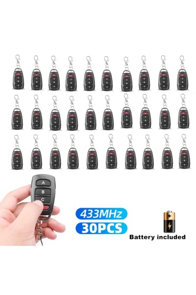 Choice4 30PCS ABCD Key 5-50PCS 433MHz Copy Remote Control Electric Garage Doo...
