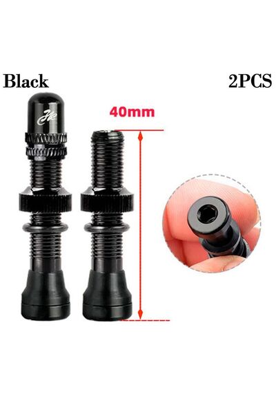 Choice Black-40mm-2pcs 1/2pcs New 40/60mm Tubeless Rims MTB Road Bike Schrade...