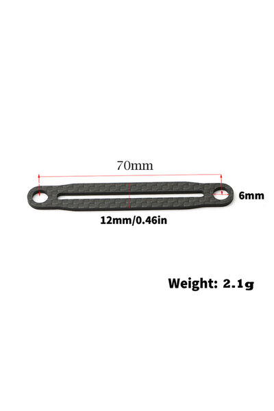 Choice1 70MM Carbon Fiber Front Rear Body Mount for Tamiya TT02 XV01 XV02 RC ...