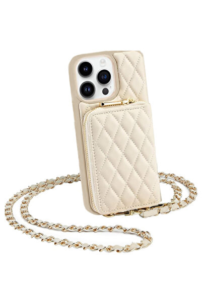 Choice30 iPhone 12 Pro Max Apricot Diamond embroidery thread phone case cross...