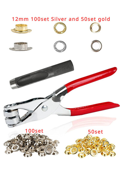 choice2 12mm150set 6/12mm150/320/400set Metal Eyelet and Eyelet Punch Die Too...
