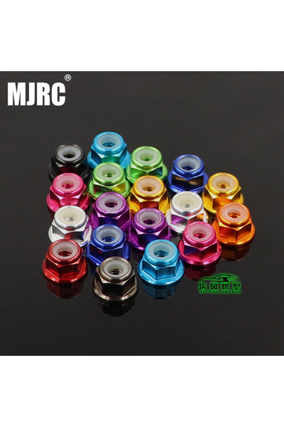Choice1 M4 sky blue 10pcs 10pcs M3/M4 Aluminum Alloy Flange Nylon Insert Lock...