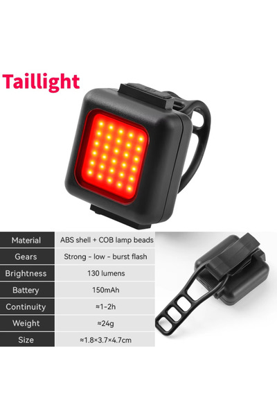 Choice9 Taillight 1L Bicycle Bag Large Capacity Bike Seat Bag Back Seat Pouch...