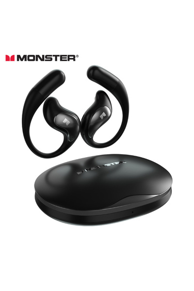 Choice black Monster GT27 Open Ear Earbuds Bluetooth 6.0 Wireless Headphones ...