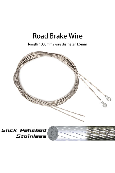 ZTTO Polished R Brake x2 Bicycle Stainless Steel Inner Shift Brake Wire MTB R...