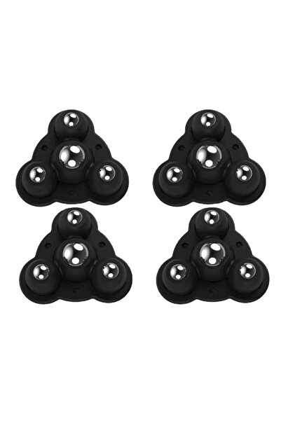 Choice black Steel Ball New 4Pcs Self Adhesive Type Mute Ball Universal Wheel...