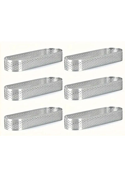 Choice 6PCS 3/6pcs Oval Muffin Tart Rings 304 Stainless Steel Porous Tart Rin...