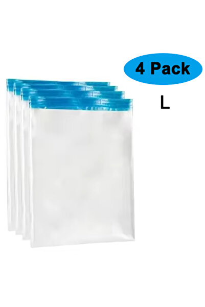 Choice 4Pack L Travel Compression Bags, Roll Up Travel Space Saver Bags for L...