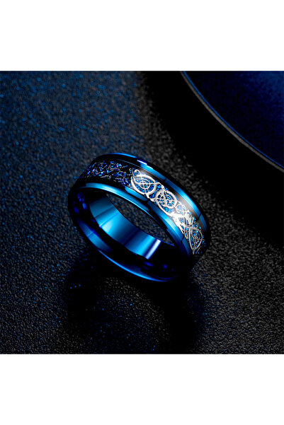 Choice 10 Blue Classic 8mm Black Tungsten Wedding Celtic Dragon For Men Fashi...