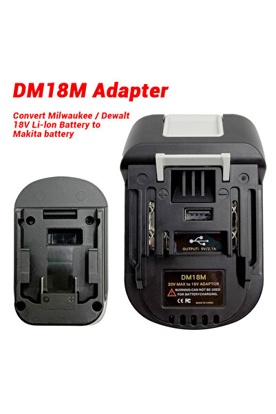 Choice1 DM18M adapter DM18M BS18MT EIN18MT Battery Adapter for Dewalt&Milwauk...