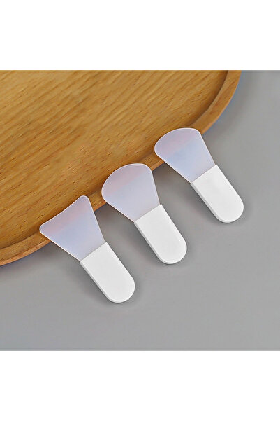 Choice4 White 3pcs 3/1pcs Silicone Facial Mask Brush Face Cleaning Scraper DI...
