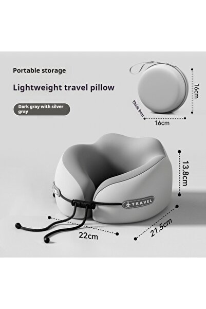 Choice Gray Memory Foam Neck Pillow Travel Pillow Portable U Shape Pillow for...
