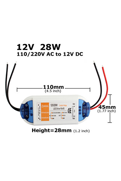Choice 12V 28W 12V LED Driver AC 110V 220V to DC 12V Power Supply 18W 28W 48W...