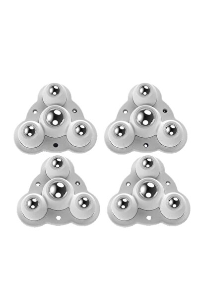 Choice white Steel Ball New 4Pcs Self Adhesive Type Mute Ball Universal Wheel...