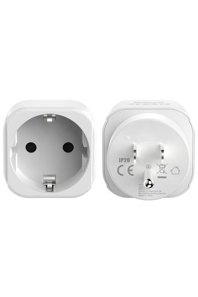 Choice4 2pcs EU to US 2 Pack European to US, UK, India, Swiss, AU, Italy Plug...