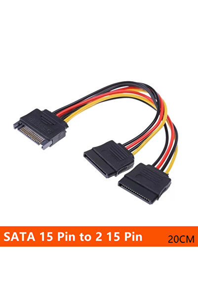 Choice كابل طاقة D 4 Pin IDE Molex إلى 2 SATA/SATA 15Pin / SATA 15Pin إلى Mol...