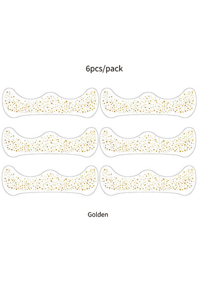 Choice24 Gold-QBT-019 6pcs Fake Freckle Stickers for Women Waterproof Golden ...