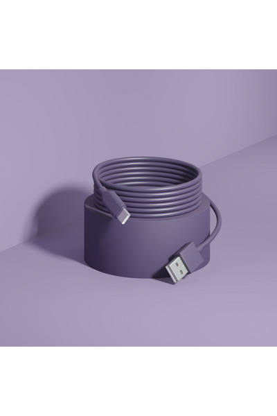 Choice4 2.8m Purple USB Type C Liquid Silicone Quick Charge Cable For S22 S21...