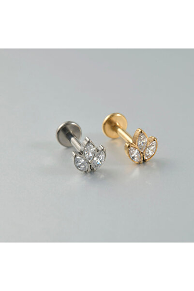 Choice Silver 1.2x8mm 1PC Style 5 1PC ASTM F136 Titanium CZ Ear Cartilage Ear...