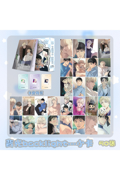 Choice N 50 Pcs/Set Korean Manga Laser Lomo Card Comic Characters Mini Postca...