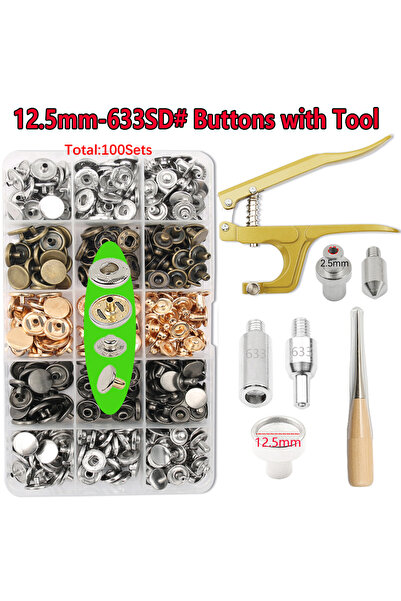 Choice1 NKTZ-JS-633SD New Metal Snap Buttons Botones Bouton Pression With Pre...