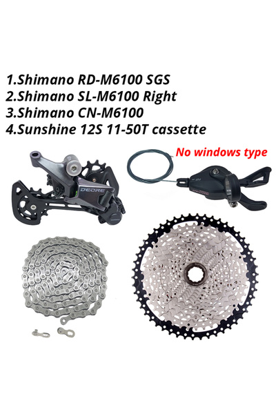 Choice No windows 50T Shimano Deore M6100 1x12 Speed Derailleurs Groupset 12 ...