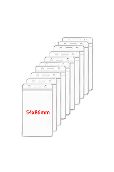 Choice 10pcs-Vertical 022 10 pcs/pack Ultra Transparent PVC Waterproof office...