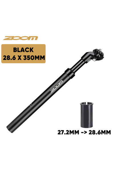 Choice Black 27.2 to 28.6mm ZOOM Bike Suspension Seatpost 27.2/31.6/28.6/30.4...