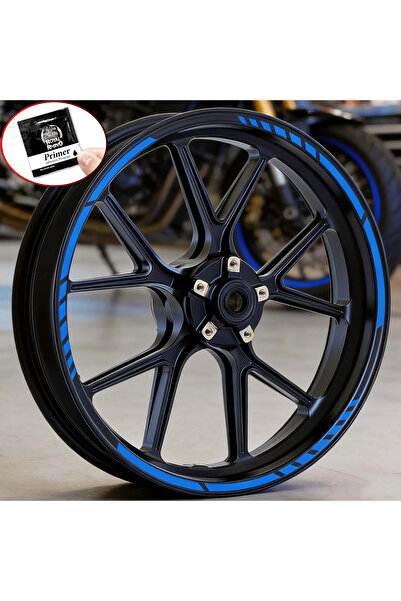 Choice ZNJx1 (LG-A0)-Blue 16PCS/1Set Racing Stripe for 17-19inch Rims Motorcy...