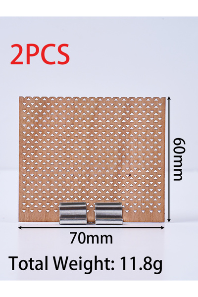 Choice5 2pcs-70mmX60mm DIY Wood Candle Wicks for Candles Smokeless with Iron ...