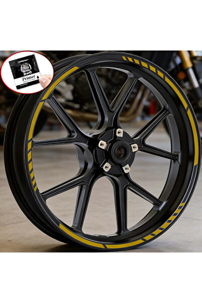 Choice4 ZNJx1 (LG-A0)-Matte Gold 16PCS/1Set Racing Stripe for 17-19inch Rims ...