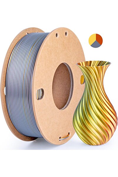 Choice14 خيط طابعة ثلاثية الأبعاد متعدد الألوان 250GoldSilverCopper، خيط PLA ...