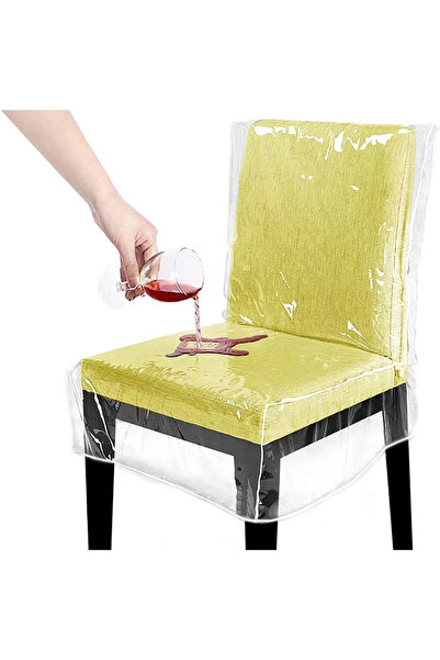 Choice 2PCS Transparent Plastic Chair Cover, Protective Cover, Waterproof, Di...