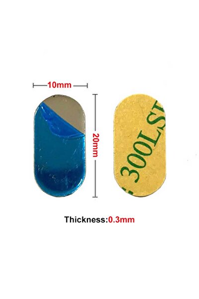 JCD 10x20mm 0.3mm 10PCS Metal Plate Sticker Disk Iron Sheet For Magnet Mobile...