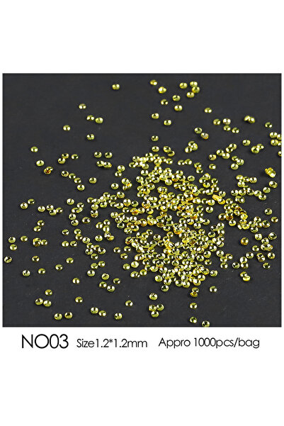 Choice Golden-1.2mm About 1000pc Nail Art Mini Stainless Steel Metal Bead Hol...