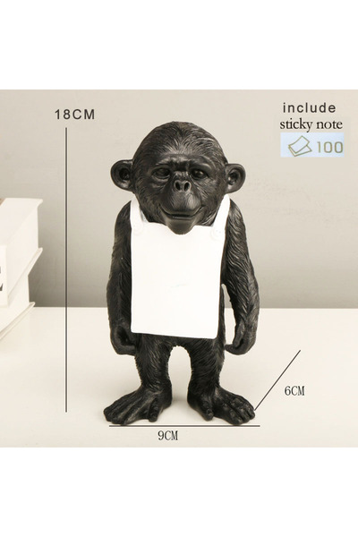 Choice black Banksy Monkey Gorilla Resin Statue Sculpture Street Art Craft De...
