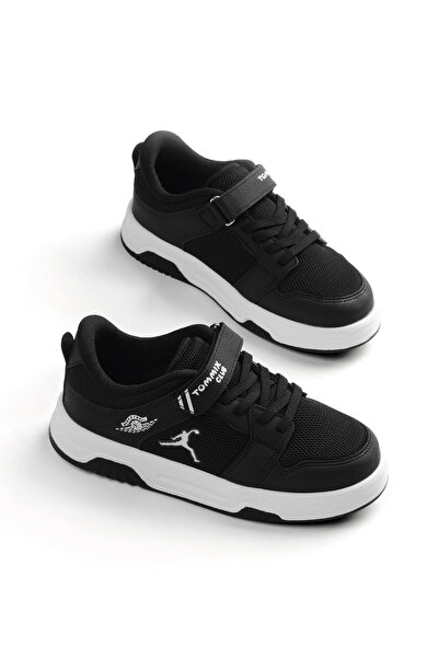 Tonny Black Children's Unisex Black Black Comfortable Fit Orthopedic Velcro S...