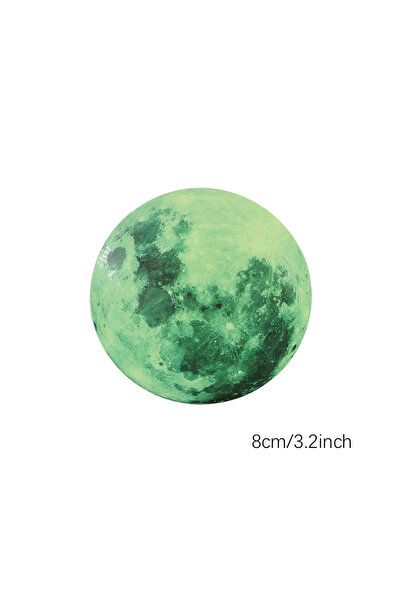 Choice 8cm 8/12/20/30cm Luminous Wall Sticker 3D Moon Glow in the Dark Wall S...