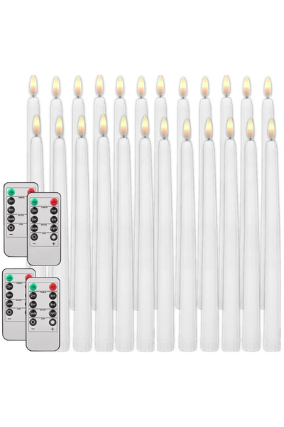 Choice7 24PCS Flameless Taper Candles with Remote Battery Operated Flickering...