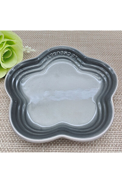 Choice5 5.5 inch Grey Household Ceramic Macaron Color Small Plum Blossom Disc...