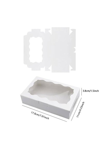 Choice 15PCS White 15/30pcs Kraft Paper Gift Boxes Cookies,Bread,Candy And Mo...