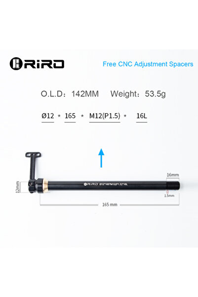 Choice11 QR TZ 12-165-16 RIRO Bicycle Hidden Quick Release Barrel Shaft Rod 1...