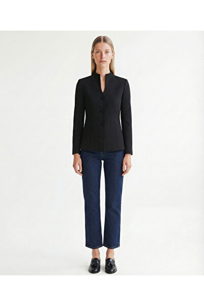 Yargıcı Fitted High Collar Long Sleeve Jacket