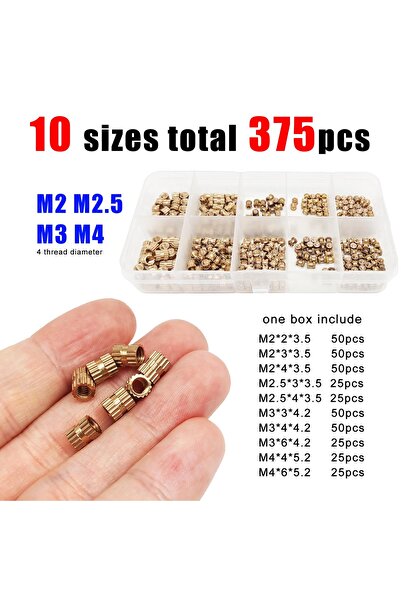 Choice1 M2M2.5M3M4 375pcs 1 box total 375/400pcs Mix 10 Size M2 M2.5 M3 M4 So...