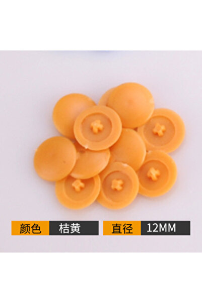 Choice4 Orange 100 Pcs/bag Plastic Nuts Bolts Covers Exterior Protective Caps...