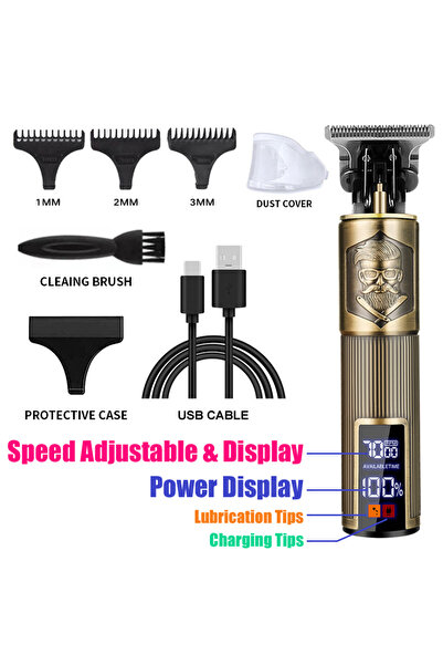 Choice 068-BeardMan Electric Vintage Shaver Barber Cordless Hair Cutting Mach...