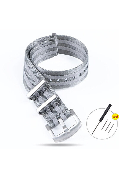 Choice 20mm 3Gray 2Silver High Density Nylon Strap for Seamaster 007 20mm 22m...