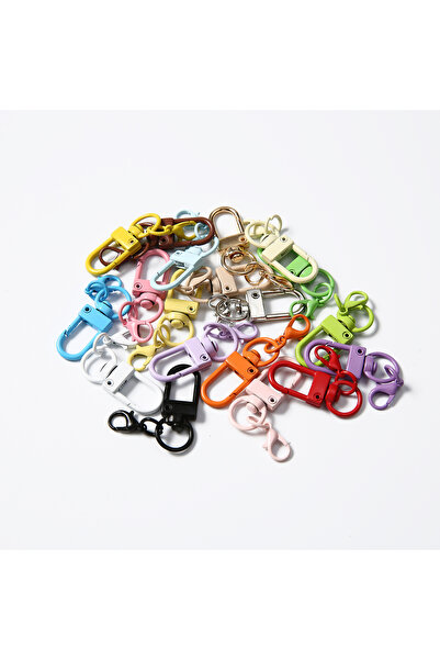 Choice 10 pcs Mixed color 10/50/100 pcs Colorful Carabiner Clasp Key Chain Ro...