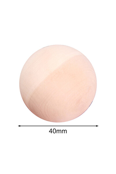 Choice3 40mm Craft Wood Balls Natural Wooden Craft Balls Art And DIY Customiz...